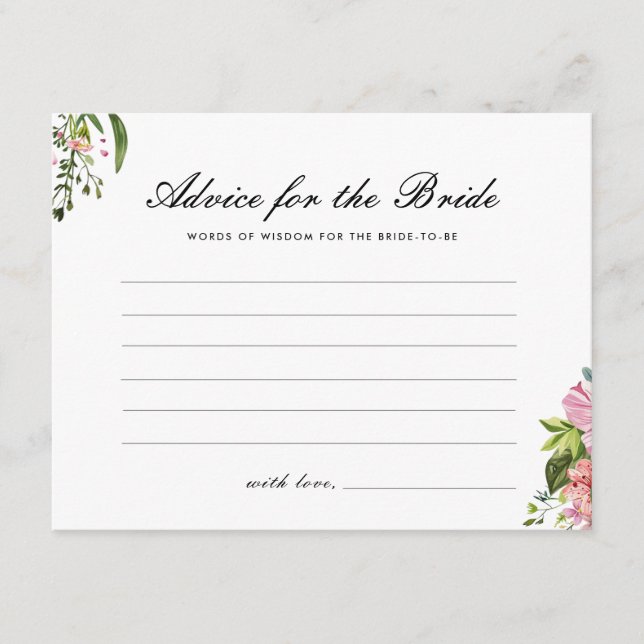 Cartão De Informações Aconselhamento para o Chá de panela Margarita Mexi (Frente)