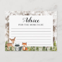 Aconselhamento Rustic Winter Animal Woodland Para