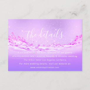 Cartão de Informações Adicionais Detalhes do Casam