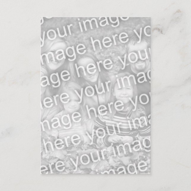 Cartão De Informações Adicione a(s) sua(s) própria(s) foto(s) (Frente)