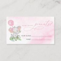 Adivinha Quantos Peanuts Jogam Chá de fraldas Elef