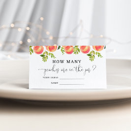 Cartão De Informações Adivinha quantos pêssegos estão no pote