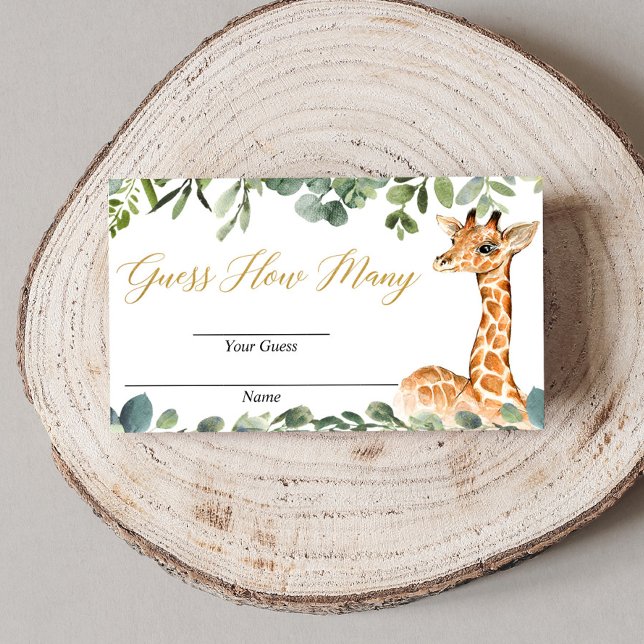 Cartão De Informações Adivinhem quantas placas de chá de fraldas (Criador carregado)