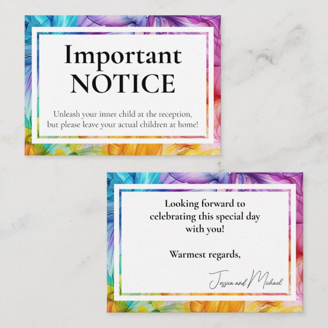 Cartão De Informações Adultos APENAS Bloom Eetéreo (Frente/Verso)