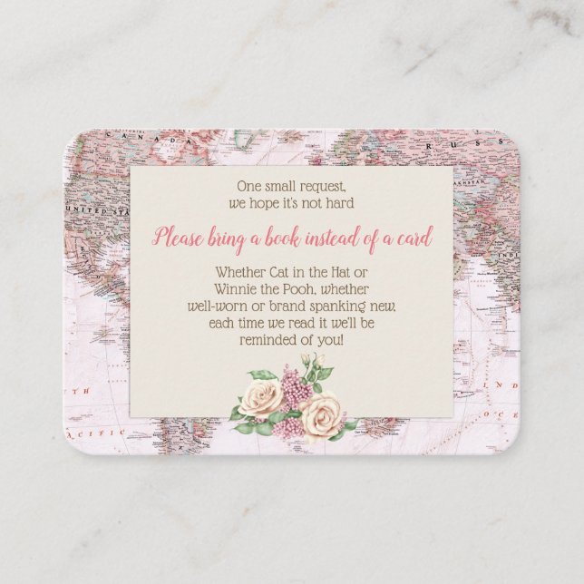 Cartão De Informações Adventure Aguarda Solicitação do Livro de Mapa Mun (Frente)