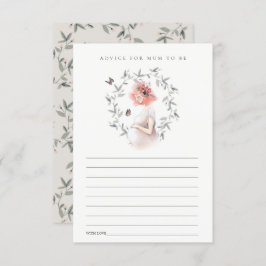 Cartão De Informações Advertência de Folhagem para Mulheres Esperantes p