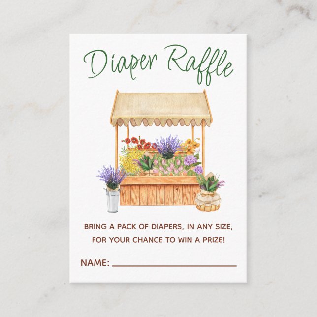 Cartão De Informações Agricultores de crescimento local florescem livros (Frente)