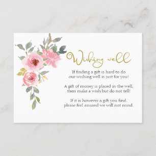 Cartão De Informações Água Lush Blush Cor-de-rosa Cor-de-rosa