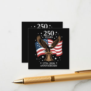 Cartão De Informações Águia e Bandeira 250 Anos da América 1776-2026