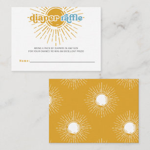 Cartão De Informações Aí vem o filho da Fralda retrô Chá de fraldas Raff