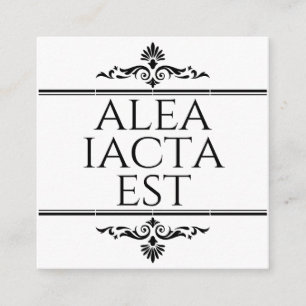 Cartão De Informações Alea Iacta Est