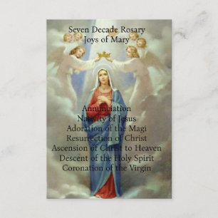 Cartão De Informações Alegrias de Maria