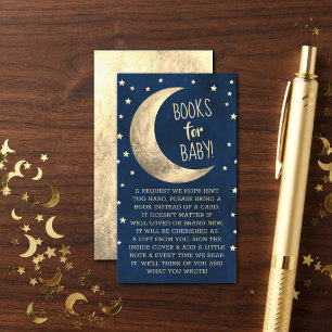 Cartão De Informações Além da Lua Livros de Chuvinha de Bebê Para o Be