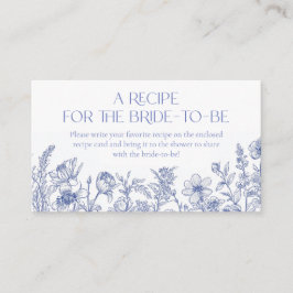 Cartão De Informações Algo azul antes de eu receber pela noiva