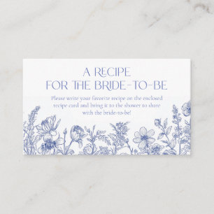 Cartão De Informações Algo azul antes de eu receber pela noiva