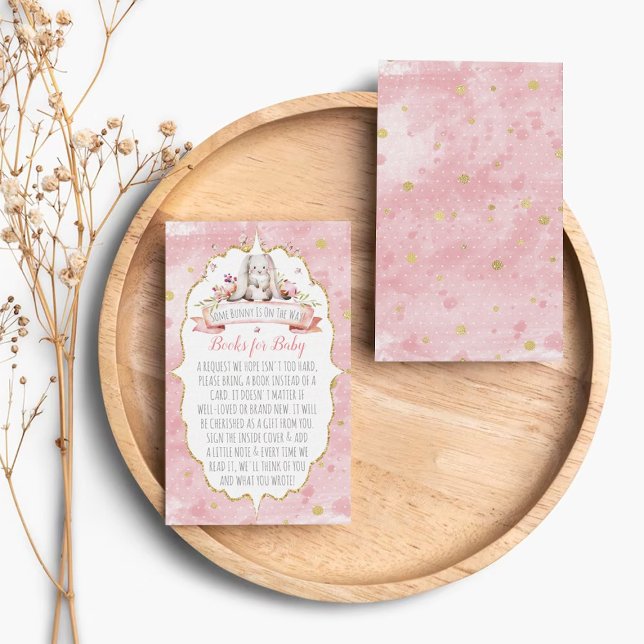 Cartão De Informações Algum Coelhinho Está A Caminho! Livro de Solicitaç (Criador carregado)