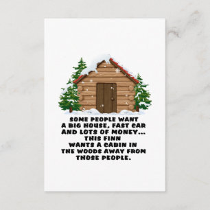 Cartão De Informações Algumas Pessoas Querem Um Carro Grande