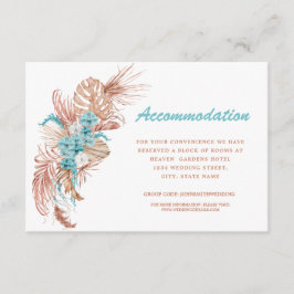 Cartão De Informações Alojamento Caseiro Boho Terracotta