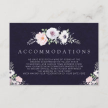 Alojamento de Casamento Floral Roxo Moderno