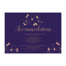 Alojamento floral de cobre e azul