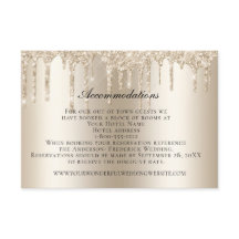 Alojamentos De Casamento Com Glitter De Champanhe