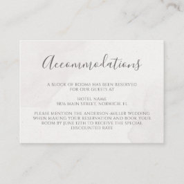 Cartão De Informações Alojamentos De Casamento Floral Do Flor De Cereja 