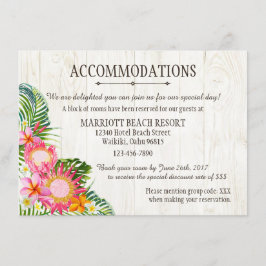 Cartão De Informações Alojamentos de Luau Tropical Beach Resort