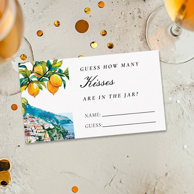 Cartão De Informações Amalfi Lemon Quantos Beijos Chá de panela (Criador carregado)