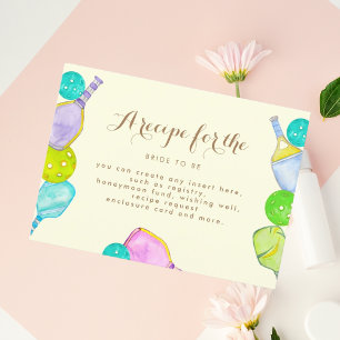 Cartão De Informações Amante de Esportes Aquarela  Noiva com Tema de Pic