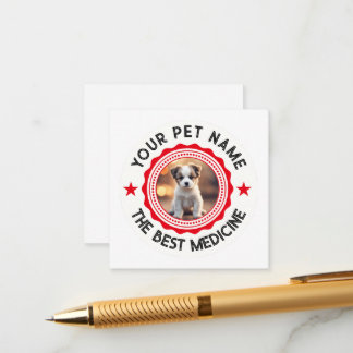 Cartão De Informações Amantes de Pet Personalizáveis