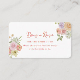 Cartão De Informações Amor com Chá de panela de Sangue Traga Receita