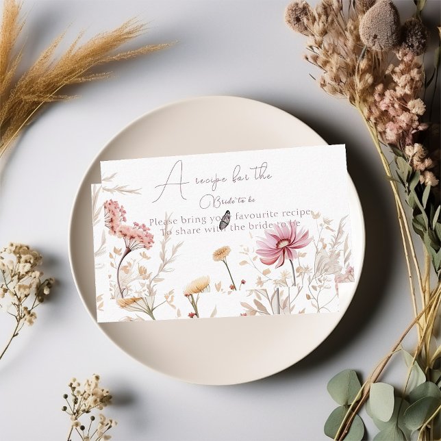 Cartão De Informações Amor em Chá de panela florescente (Criador carregado)