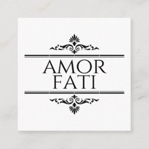 Cartão De Informações Amor Fati