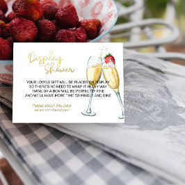 Cartão De Informações Amoras e champanhe do Chá