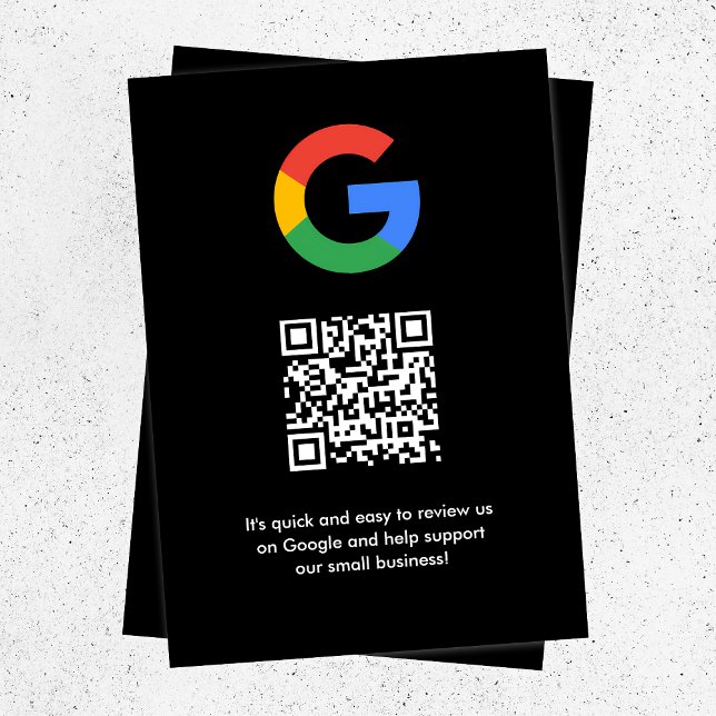 Cartão De Informações Análises do Google | Business Review Link QR Code (Criador carregado)