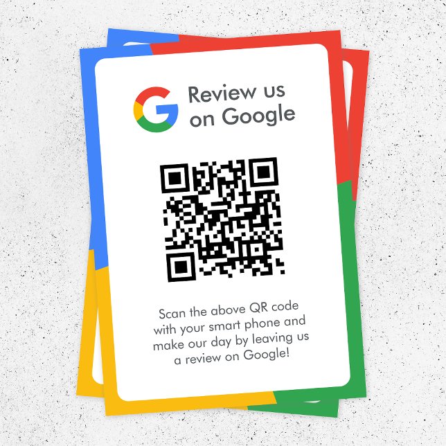 Cartão De Informações Análises do Google | Business Review Link QR Code (Criador carregado)