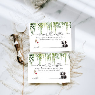 Cartão De Informações Animais da Floresta, Chá de fraldas de Cogumelo