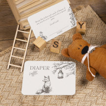 Animais da Floresta Chá de fraldas Raffle