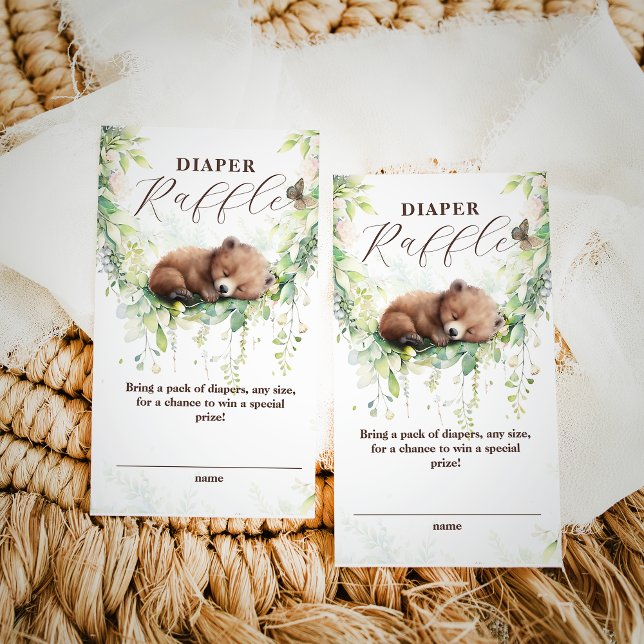 Cartão De Informações Animais da Floresta Greeneram Fralda Chá (Criador carregado)