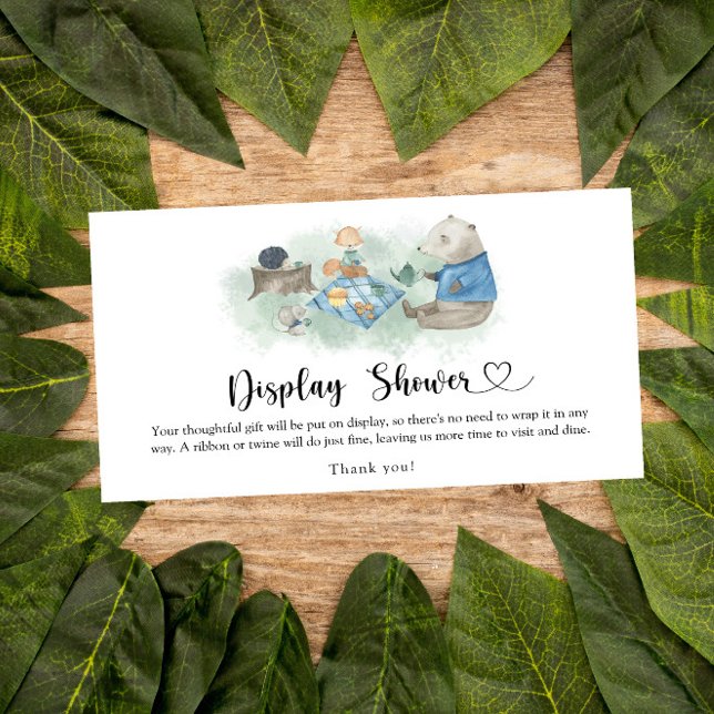 Cartão De Informações Animais de floresta - Chá (Criador carregado)