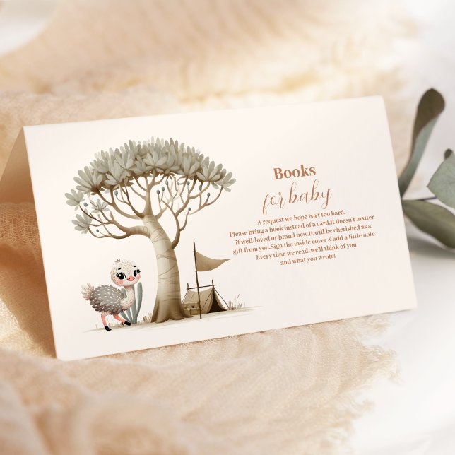 Cartão De Informações Animais de Safari na Selva Tropical Menino Livros  (Criador carregado)