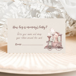 Cartão De Informações Animais Safari Treinam Quanto Grande É A Cintura D