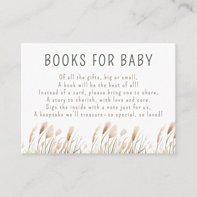 Cartão De Informações Animais Selvagens Safari Chá de fraldas Neutro (Frente)