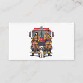 Cartão De Informações Anime Firefighters & Dalmatian Card