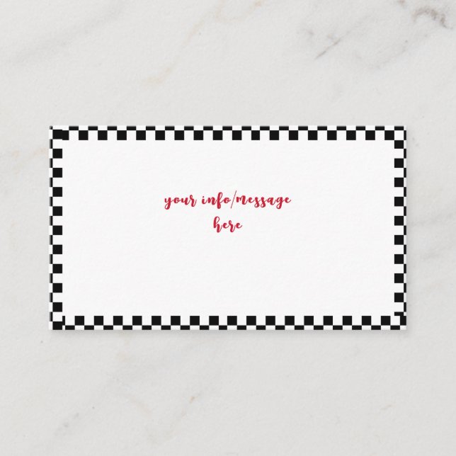 Cartão De Informações Aniversário de criança de carro super corrida (Frente)