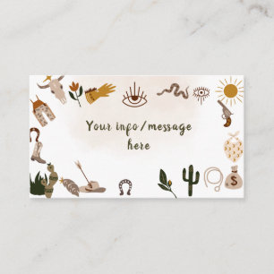 Cartão De Informações Aniversário do cowboy do rodeo oeste selvagem