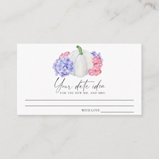 Cartão De Informações Apaixonado - Ideias noturnas de data \ Frasco de d (Frente)