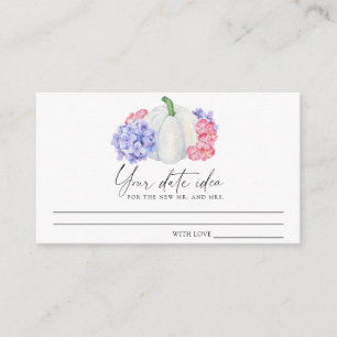 Cartão De Informações Apaixonado - Ideias noturnas de data \ Frasco de d