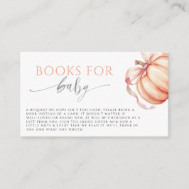 Cartão De Informações Apaixonados Pumpkin Pink Arco Livros para Bebê