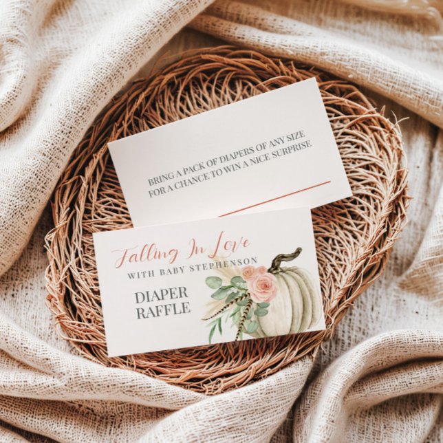 Cartão De Informações Apaixonando-Se Pela Fralda De Bebê (Criador carregado)